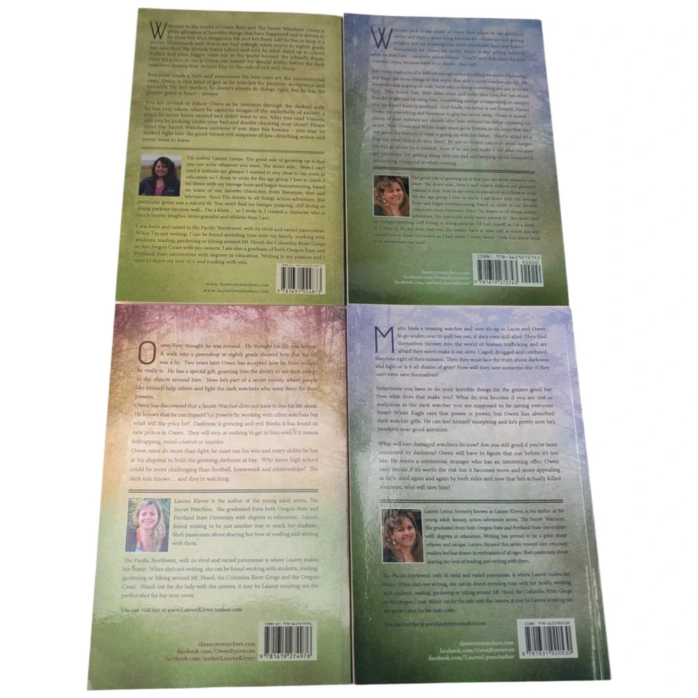 The Secret Watchers Books 1-4 Signed Paperback Lot Lauren Lynne Klever